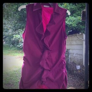 New York & company Purplish-pink blouse